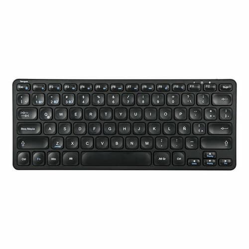 Targus - Keyboard - multi-device - compact - antimicrobial - wireless - Bluetooth 5.1 - QWERTY - Spanish - black
