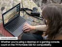 Samsung T9 MU-PK1T0G - SSD - encrypted - 1 TB - external (portable) - USB 3.2 Gen 2x2 (USB-C connector) - 256-bit AES - grey thumbnail 6