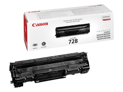 Canon 728 - 3500B002 - 1 x Black - Toner Cartridge - For iSENSYS FAXL150,L170,L410,MF4410,MF4450,MF4550,MF4730,MF4750,MF4870,MF4890