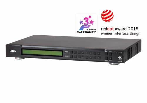ATEN VanCryst VM0808HB 8 x 8 True 4K HDMI Matrix Switch - Video/audio switch - desktop, rack-mountable