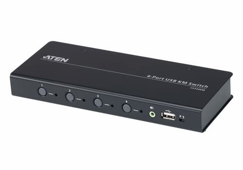 ATEN CS724KM USB Boundless KM Switch - Keyboard/mouse/USB/audio switch - 4 x keyboard/mouse/USB/audio - 1 local user - desktop
