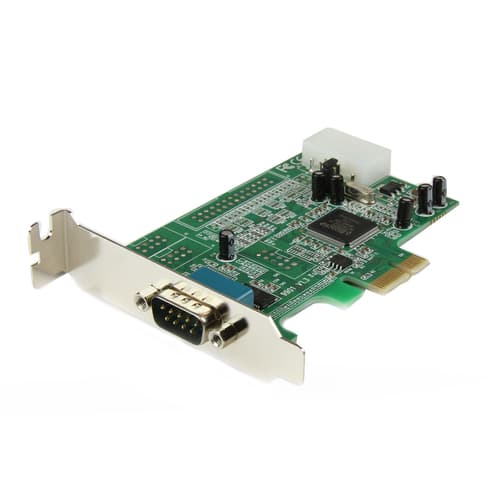StarTech.com 1 Port Low Profile Native RS232 PCI Express Serial Card with 16550 UART (PEX1S553LP) - Serial adapter - PCIe low profile - RS-232