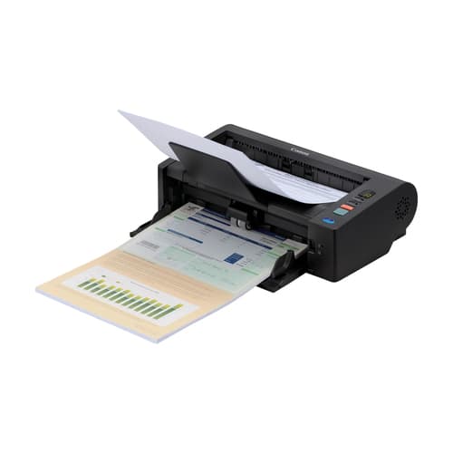Canon imageFORMULA DR-M140II - Document scanner - Contact Image Sensor (CIS) - 216 x 356 mm - 600 dpi x 600 dpi - up to 80 ppm (mono) / up to 40 ppm (colour) - ADF (80 sheets) - up to 6000 scans per day - USB 2.0