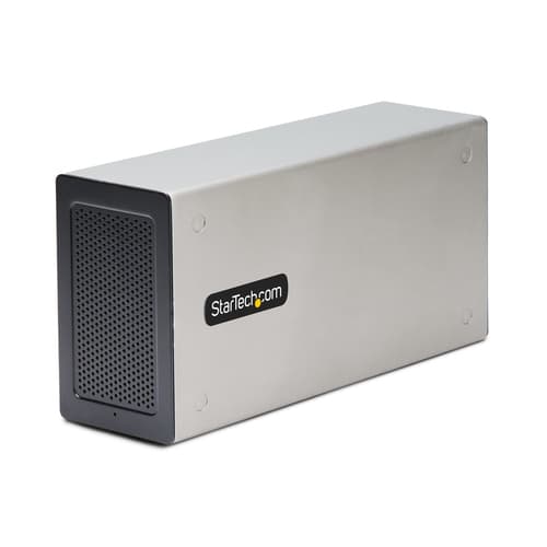 StarTech.com Thunderbolt 3 PCIe Expansion Chassis, Enclosure Box W/Dual PCI-E Slots, External PCIe Slots for Laptops/Desktops/All-In-Ones, 8K/4K Output Via TB3/DP 1.4 Ports - For PCI Express Cards (2TBT3-PCIE-ENCLOSURE) - System bus extender - DP - 120 Watt - TAA Compliant
