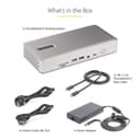 StarTech.com Thunderbolt 4 Multi-Display Docking Station, Quad/Triple/Dual Monitor Dock, 2x HDMI/2x DisplayPort, 7x USB Hub, 2.5 Gigabit Ethernet, 98W Power Delivery, for Windows/MacBook
