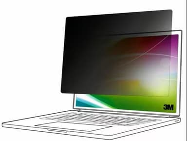3M - Notebook privacy filter - bright screen, 16:10 - adhesive - 13.3" - black