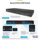 StarTech.com - KVM switch - secure - 8 x KVM port(s) - 1 local user - desktop - TAA Compliant thumbnail 4