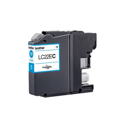 Brother LC22EC - Super High Yield - cyan - original - ink cartridge - for Brother MFC-J5920DW