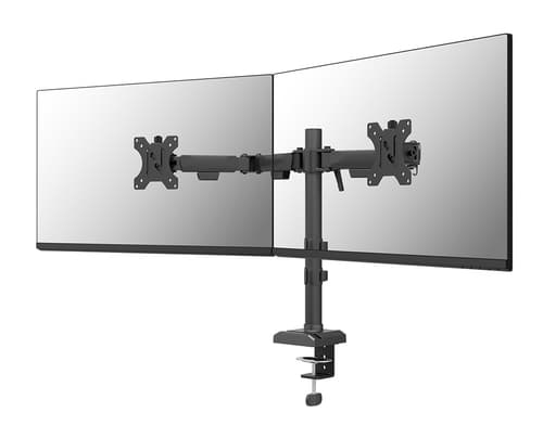 Neomounts DS60-600BL2 - Mounting kit (monitor arm) - full-motion - for 2 monitors - steel - black - screen size: 10"-32" - desk-mountable