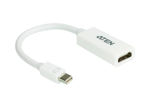 ATEN VC980 - Adapter - Mini DisplayPort male to HDMI female - white - for P/N: VE3912T-AT-E, VE8952R-AT-E, VE8952T-AT-E, VE901T-AT-E