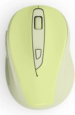 Hama WM-400 Wireless Mouse, Ergonomic, Optical, 6-Button, No Noise, Green