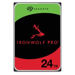 Seagate IronWolf Pro ST24000NT002 - Hard drive - 24 TB - internal - 3.5" - SATA 6Gb/s - 7200 rpm - buffer: 512 MB - with 3 years Seagate Rescue Data Recovery