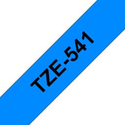 Brother TZe-541 - Self-adhesive - black on blue - Roll (1.8 cm x 8 m) 1 cassette(s) laminated tape - for Brother PT-P750, P950, P-Touch PT-D800, E310, P900, P950, P-Touch Cube Plus PT-P710