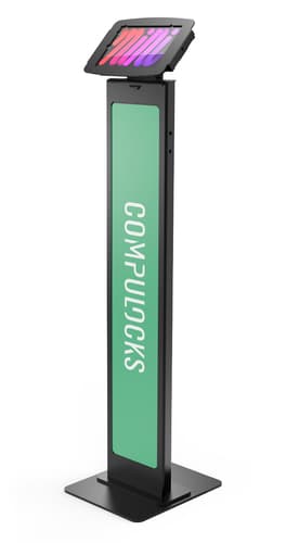 Compulocks iPad Mini 8.3" Space Enclosure Brandable Floor Stand - Mounting kit (stand, enclosure) - for tablet - brandable - lockable - high-grade aluminium - black - screen size: 8.3" - mounting interface: 100 x 100 mm - floor-standing - for Apple iPad mini (6th generation)