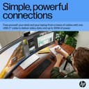 HP E45c G5 - E-Series - LED monitor - curved - 44.5" - 5120 x 1440 Dual Quad HD @ 165 Hz - VA - 400 cd/m� - 3000:1 - 3 ms - HDMI, DisplayPort, USB-C - speakers - black head, black and silver (stand) thumbnail 8