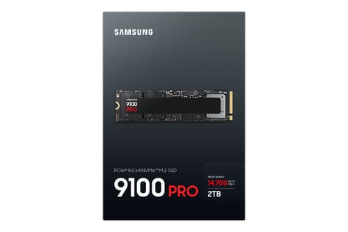 Samsung 9100 PRO MZ-VAP2T0 - SSD - encrypted - 2 TB - internal - M.2 2280 - PCI Express 5.0 x4 (NVMe) - 256-bit AES - TCG Opal Encryption 2.0 - black — view 7