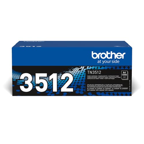 Brother TN3512 - Black - original - toner cartridge - for Brother DCP-L6600, HL-L6250, L6300, L6400, L6450, MFC-L6800, L6900, L6950, L6970