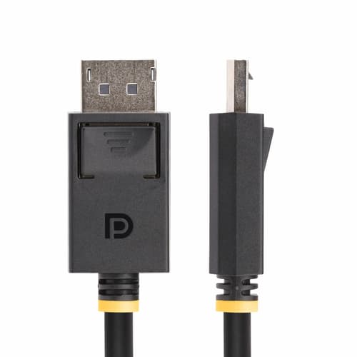 StarTech.com 1m DisplayPort 2.1 Cable, VESA-Certified, DP80 DP 2.1 Cable - DisplayPort cable - DisplayPort (M) latched to DisplayPort (M) latched - DisplayPort 2.1 - 1 m - UHBR20, HDR support, 16K60hz support, 8K85Hz support, 4K240Hz support, 1440p support 240Hz, up to 80 Gbps data transfer rate, passive - black — view 3