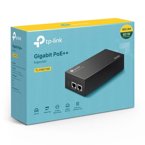 TP-Link TL-POE170S V2 - PoE injector - gigabit - AC 100-240 V - 60 Watt - output connectors: 1 — view 8
