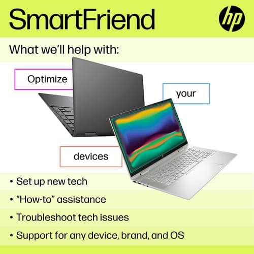 Electronic HP Care Pack SmartFriend Service - Technical support - phone consulting - 1 year - 9x5 - for HP 22, Chromebook 14, Pavilion Laptop 14, Pavilion x360 Laptop, Spectre x360 Laptop — view 3