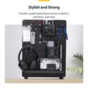 StarTech.com Clamp-On Pegboard with Accessories, 16.5 x 12.5in (42 x 32cm), Steel Pegboard, Desktop Storage Organizer, Desk Mount Peg Board, Black - Mounting component (pegboard panel) - clamp-on - steel - black - desk-mountable thumbnail 4
