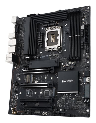 ASUS Pro WS W680-ACE - Motherboard - ATX - LGA1700 Socket - W680 Chipset - USB-C 3.2 Gen2, USB 3.2 Gen 1, USB-C 3.2 Gen 2x2, USB 3.2 Gen 2 - 2 x 2.5 Gigabit LAN - onboard graphics (CPU required) - HD Audio (8-channel) — view 6
