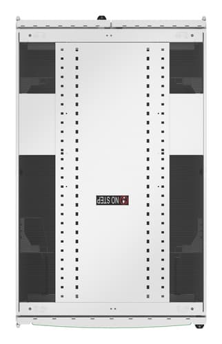 APC NetShelter SX - Rack cabinet - 1991H x 750W x 1200D mm, with sides - floor-standing - white - 42U - 19" - TAA Compliant — view 4