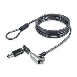 StarTech.com Nano Laptop Cable Lock, 6ft (2m), Anti-Theft Keyed Lock, Security Cable Locks Nano Slot Computers, For HP EliteBook/Lenovo ThinkPad X1/2-1 Laptops, Cut-Resistant Steel Cable Lock For Laptop (NANOK-LAPTOP-LOCK) - Security cable lock - silver, black - 2 m