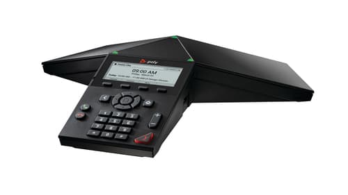 Poly Trio 8300 - Conference VoIP phone - with Bluetooth interface - 3-way call capability - SIP, SRTP, SDP - 3 lines - black - government GSA - TAA Compliant — view 4
