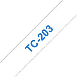 Brother - White, blue - Roll (1.2cm x 7.7m) 1 pcs. printer tape - for P-Touch PT-15, PT-20, PT-2000, PT-3000, PT-500, PT-5000, PT-6, PT-8, PT-8E