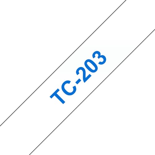 Brother - White, blue - Roll (1.2cm x 7.7m) 1 pcs. printer tape - for P-Touch PT-15, PT-20, PT-2000, PT-3000, PT-500, PT-5000, PT-6, PT-8, PT-8E