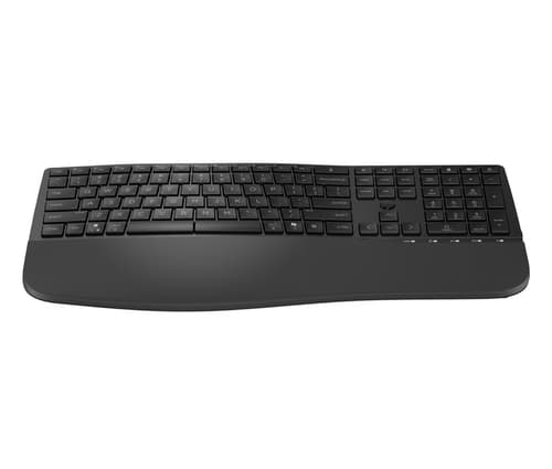 HP 685 - Keyboard - dual mode, 3-zone layout, multi-device, 23 programmable keys, OS Auto-Detection, low profile key travel - 100% - full size - wireless - 2.4 GHz - UK - black