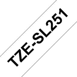 Brother TZe-SL251 - Self-adhesive - black on white - Roll (2.4 cm x 8 m) 1 cassette(s) laminated tape - for P-Touch PT-D800W, PT-E550WSP, PT-E550WVP, PT-P900W, PT-P950NW
