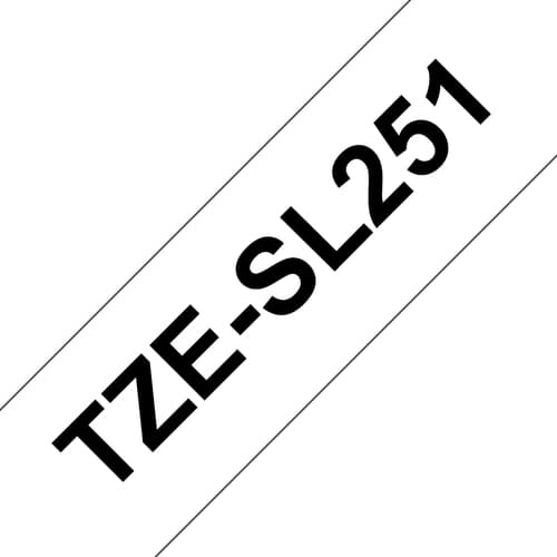 Brother TZe-SL251 - Self-adhesive - black on white - Roll (2.4 cm x 8 m) 1 cassette(s) laminated tape - for P-Touch PT-D800W, PT-E550WSP, PT-E550WVP, PT-P900W, PT-P950NW