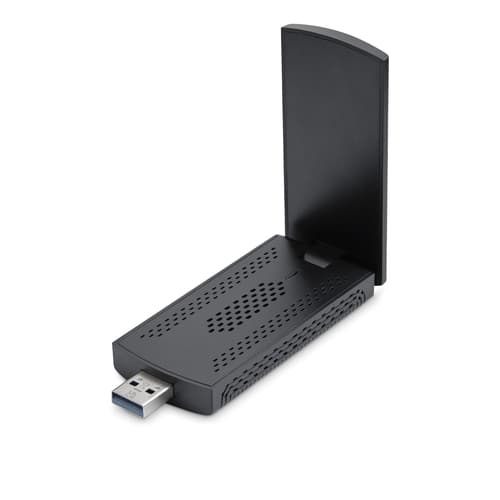 StarTech.com Wi-Fi 6E USB Adapter/Dongle, For Desktop/Laptop PC, Wireless NIC w/Foldable Antenna, WiFi Adapter Supports 802.11 b/g/n/ac/ax, 2.4/5/6 GHz Network Compatible - Network adapter - USB 3.0 - Wi-Fi 6E - black — view 4