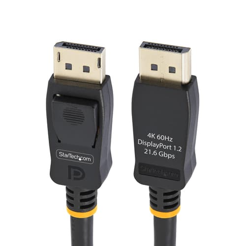 StarTech.com 2m VESA Certified DisplayPort 1.2 Cable - 10 Pack - 4K 60Hz - DisplayPort cable - DisplayPort (M) latched to DisplayPort (M) latched - DisplayPort 1.2 - 2 m - 4K60Hz UHD support, stereo 3D - black (pack of 10)