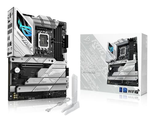 ASUS ROG STRIX Z790-A GAMING WIFI II - Motherboard - ATX - LGA1700 Socket - Z790 Chipset - USB 3.2 Gen 1, USB 3.2 Gen 2, USB-C 3.2 Gen2, USB-C 3.2 Gen 2x2 - 2.5 Gigabit LAN, Wi-Fi 7, Bluetooth - onboard graphics (CPU required) - HD Audio (8-channel)