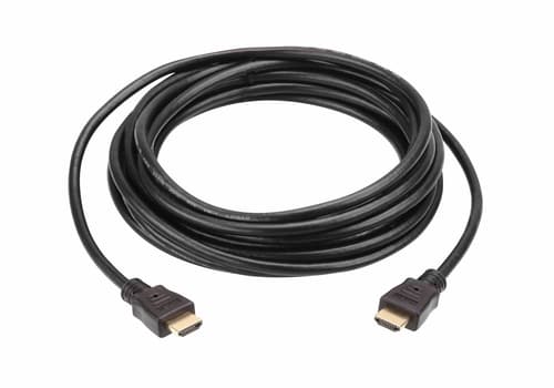 ATEN - High Speed - HDMI cable with Ethernet - HDMI male to HDMI male - 20 m - shielded - black - 4K support - for ATEN VM5404, VM5808, VanCryst VM0808, VM1600, VM3200, VM5404, VM6404, VM6809, VS0801