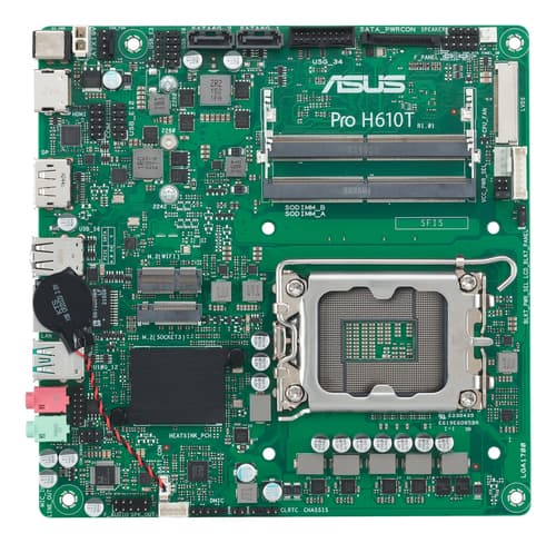 ASUS PRO H610T-CSM Intel H610 LGA 1700 Thin Mini ITX — view 3