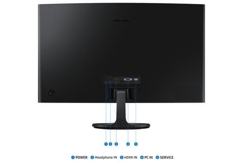 Samsung S27D360GAU - S36GD Series - LED monitor - curved - 27" - 1920 x 1080 Full HD (1080p) @ 100 Hz - VA - 250 cd/m� - 3000:1 - 4 ms - HDMI, VGA - black — view 6
