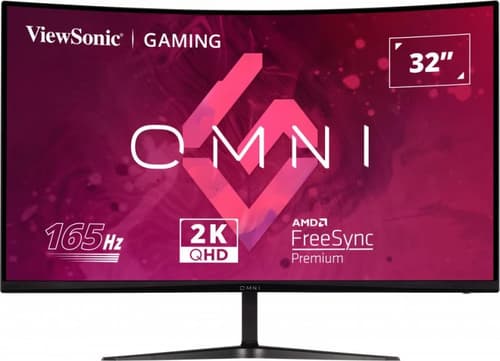 ViewSonic OMNI Gaming VX3218C-2K - LED monitor - gaming - curved - 32" (31.5" viewable) - 2560 x 1440 QHD @ 180 Hz - VA - 250 cd/m� - 1 ms - 2xHDMI, DisplayPort - speakers — view 1