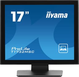 iiyama ProLite T1732MSC-B1S - LCD monitor - 17" - touchscreen - 1280 x 1024 - TN - 250 cd/m� - 1000:1 - 5 ms - HDMI, VGA, DisplayPort - speakers - black, matte