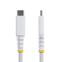 StarTech.com - USB cable - 24 pin USB-C (M) to 24 pin USB-C (M) - USB 2.0 - 3 A - USB Power Delivery (60W), straight, rugged, Power Delivery 2.0 support - white thumbnail 2