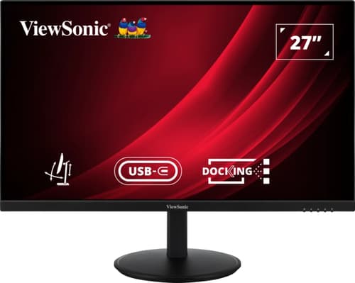 ViewSonic VG2709U-2K - LED monitor - 27" - 2560 x 1440 QHD @ 100 Hz - IPS - 350 cd/m� - 1000:1 - HDR10 - 4 ms - HDMI, DisplayPort, USB-C - speakers — view 1