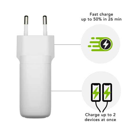 B2C USB-C 65W+A 18W Wall Charger — view 5