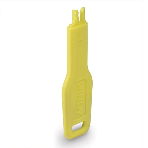 RJ45 PORT BLOCKER EXTRA KEY - YELLOW — view 1
