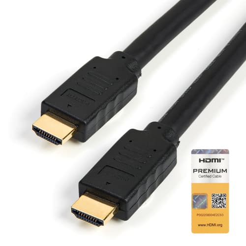 StarTech.com StarTech.com Premium Certified High Speed HDMI 2.0 Cable with Ethernet - 23ft 7m - 3D Ultra HD 4K 60Hz - 23 feet Long HDMI Male to Male Cord (HDMM7MP) - HDMI cable with Ethernet - HDMI male to HDMI male - 7 m - black - for P/N: KITBXDOCKPEU, KITBXDOCKPNA, KITBXDOCKPUK, KITBZDOCK, USBC-HDMI-CDP2HD4K60