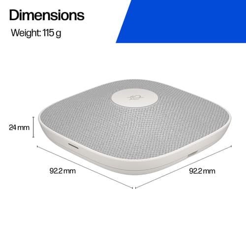 HP Poly A2 WHT TBL Mic No localization — view 3