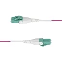 StarTech.com 20m (66ft) LC/LC (UPC) OM4 Multimode Fiber Optic Cable, OFNR - Patch cable - LC/UPC duplex multi-mode (M) to LC/UPC duplex multi-mode (M) - 20 m - 1.6 mm - fibre optic - duplex - 50 / 125 micron - OM4 - OFNR - jumper - erika violet thumbnail 3