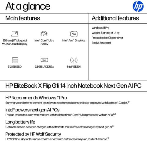HP EBX G1I 14 AI U7-258V 32/512 W11P — view 5